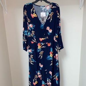 Blue Floral Dress